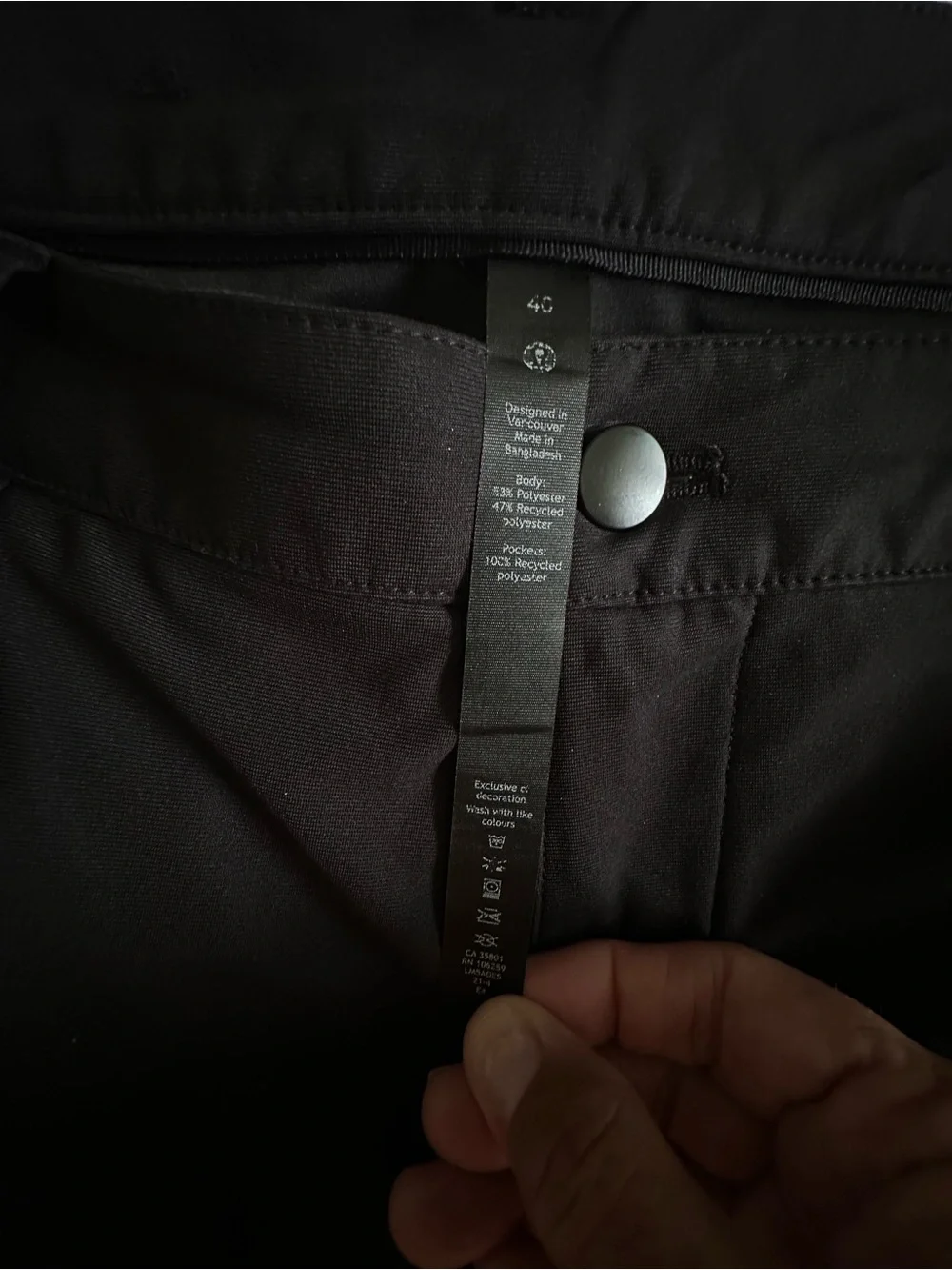 lululemon athletica Men's Dress Pants - Black
